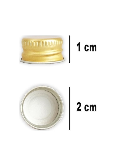 Digithome 132 Li 50 Ml Gold Kapaklı Söz Nişan Hediyelik Kolonya Koku Süs Cam Şişesi C1-1-149