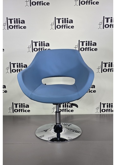 Monaco Çalışma Kuaför Kesim Koltuğu Tepsi Ayak Açık Mavi