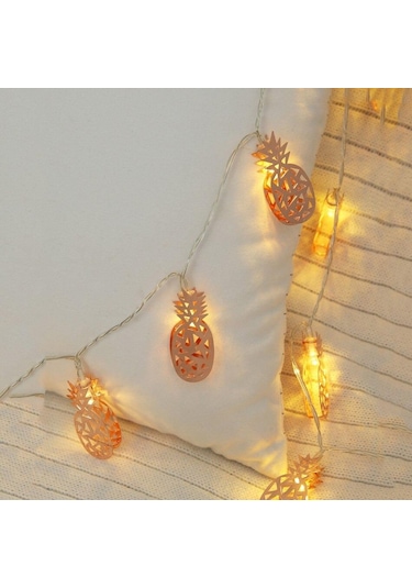 Hdmarketim Altın Sarısı Ananaslı Led Gün Işığı Gece Lambası Dekor