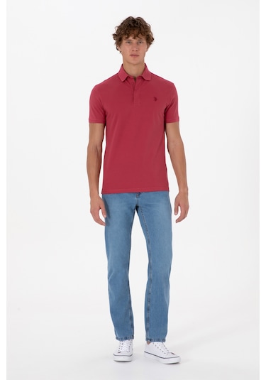 U.s. Polo Assn. Erkek Vişne Tişört Basic 50306015-vr223 Vişne