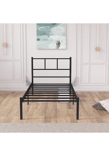 Cemre Metal Karyola 90 x 190 CM Siyah