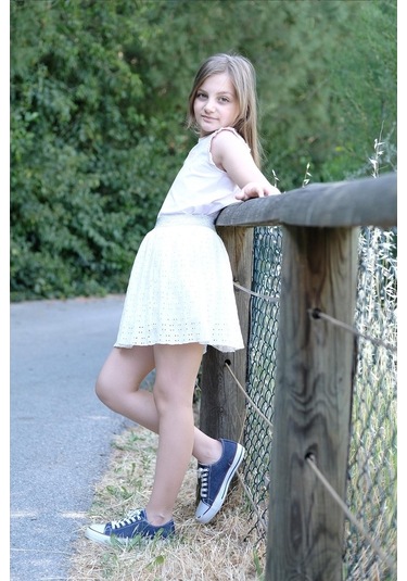 Pamuklu Etek Beyaz Nanna Fashion 2022-G-0007