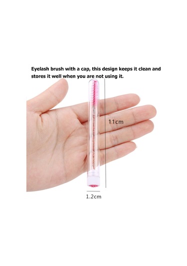 Gajeena Parlak Kristal Saplı Makyaj Fırçası - Kirpik Ve Kaş Şekillendirme İçin Nylon Uçlu