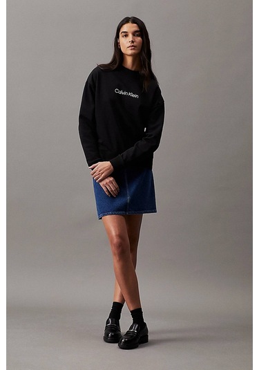 Calvin Klein Kadın Sweatshirt-k20k205450 Siyah