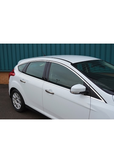 Ford Focus 3 Hb Cam Çıtası Çerçevesi Kromu Nikelajı Komple
