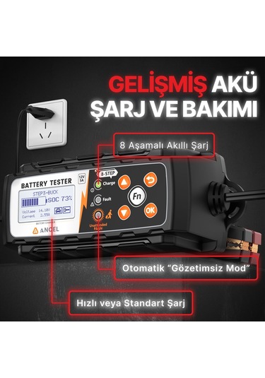 Ancel Bt521 12v Akü Şarj , Akü Test Ve Akü Tamir Cihazı