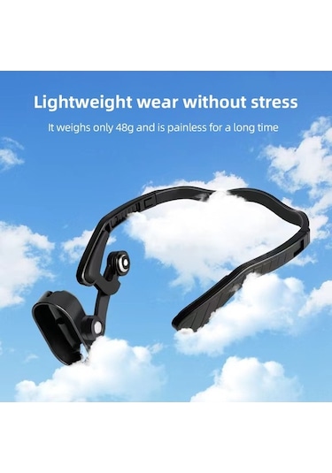 Fortunelane Insta360 Go3 Uyumlu Manyetik Baş Montaj Aparatı - Hafif Cam Malzeme