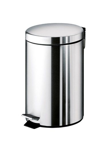 Çöp Kovası, Pedallı, Soft, 3lt - Parlak Paslanmaz Çelik Parlak Paslanmaz Çelik