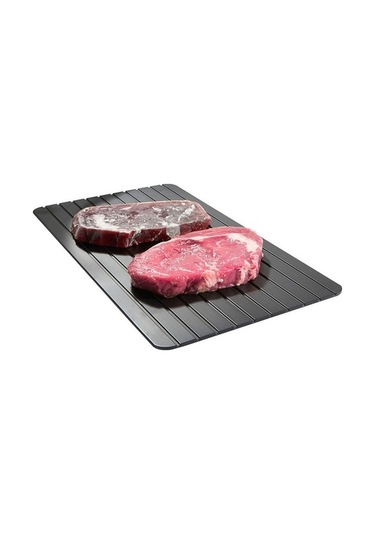 Pazly Hızlı Çözme Tepsisi Buzlu Et Donmuş Gıda Çözücü Mikrodalga Tahtası Buzsuzlaştırma Plakası L Diğer