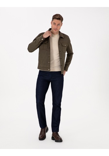 Pierre Cardin Erkek Haki Deri Mont-kaban 50318156-790 Haki