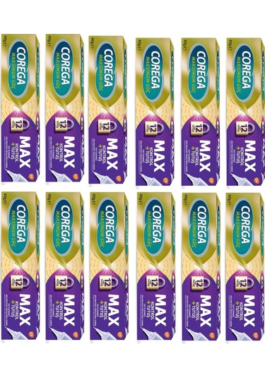 Maksimum Güç Tat İçermez Diş Protezi Yapıştırıcı Krem 40 Gr 12 Adet