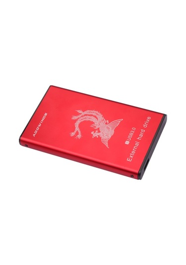Addwıngs 2.5'' Taşınabilir 160gb Harici Sabit Disk Mobil Usb3.0 Hdd Yüksek Güvenlik/otomatik Kopyalama/masaüstü Dizüstü Bilgisayarla Uyumlu, Kırmızı