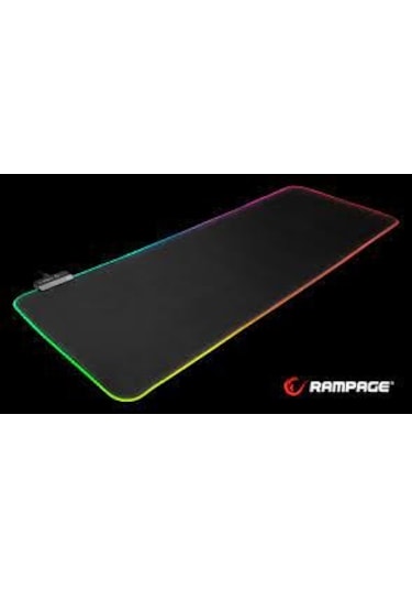 Rampage MP-24 Siyah RGB Ledli Gaming Mouse Pad