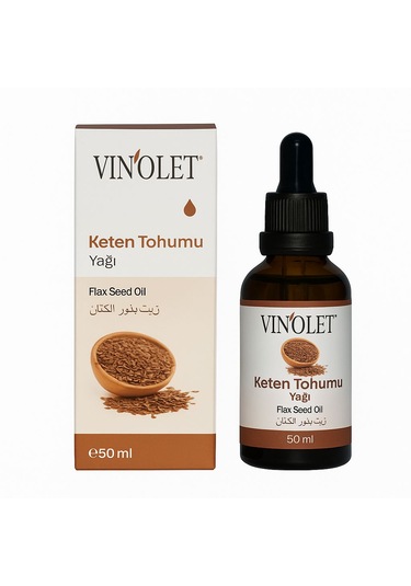 Vinolet Keten Tohumu Yağı Soğuk Sıkım 50 Ml 50 ML
