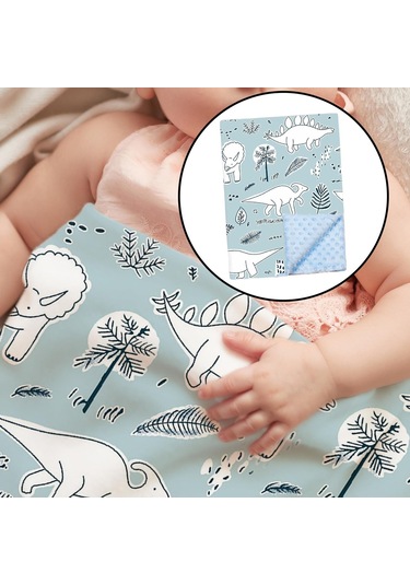 Suntek Puset Beşikler Için Yumuşak Bebek Battaniyesi Yeşil