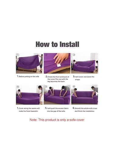 Sones Kanepe Her Şey Dahil Evrensel Set Kanepe Tam Kılıf Bir Adet Yastık Kılıfı Ekleyin, Boyut: Üç Kişilik 190-230cm Bej