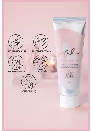 Cosmetex Roland Airy & Easy Glossy Hair Milk Jelly Besleyici Ve Parlak Saç Bakım Şekillendirici 100 ML