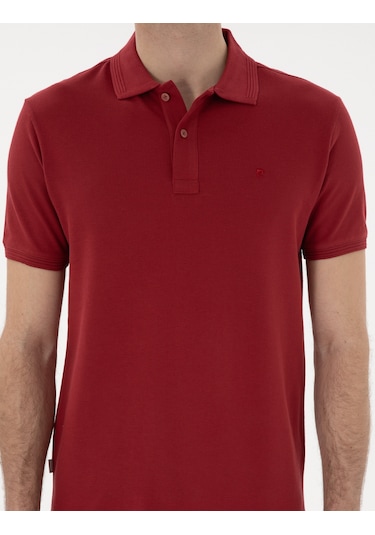 Pierre Cardin Erkek Nar Çiçeği Tişört Basic 50302561-vr239 Nar Çiçeği
