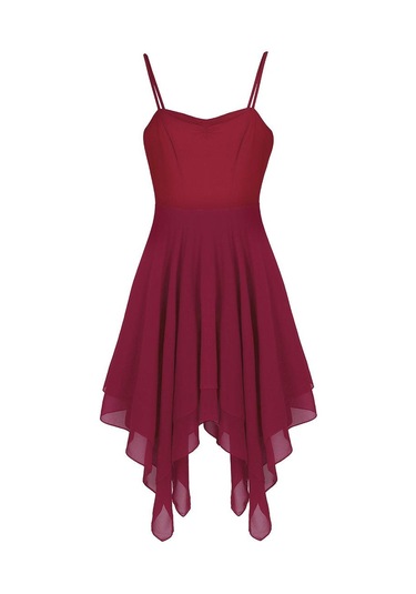 Siyah Bayan Bale Balo Salonu Dans Elbise Spagetti Kayışı Kolsuz Asimetrik Çağdaş Giyim Siyah