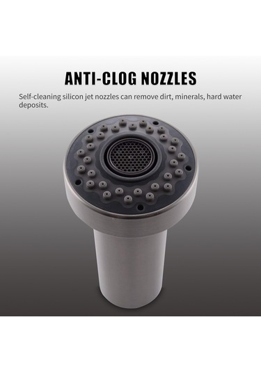 Konesam Mutfak Ve Banyo İçin Çekme Tipi 2 Fonksiyonlu Akış & Sprey Su Tasarruflu Lavabo Musluğu, G1/2 Bağlantı, Silikon Uçlar, Dayanıklı Abs Malzeme Diğer