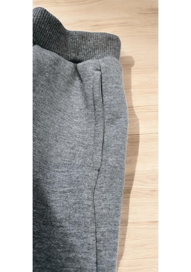 İçi Şardonlu Kışlık Çocuk Eşofman Alt Füme