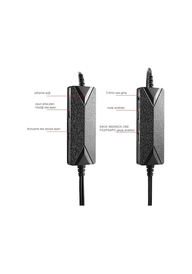 Dobe PS4/Xbox/Ps3/PS4 Pc Multi Function Oyuncu Kulaklığı