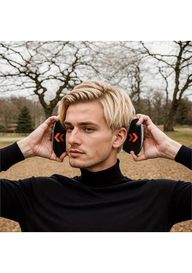 Primepickings Siyah 2'li Kulaklık Seti, Kadın Ve Erkekler İçin Kışlık Sıcak Tutucu Kulak Koruyucu