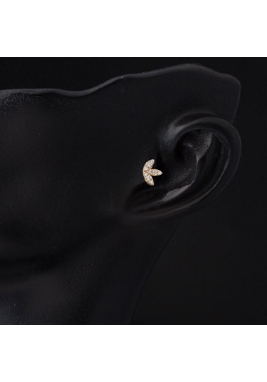 Bilezikci  14 Ayar Altın Tragus Piercing Küpe Kphsy14k22505 Sarı