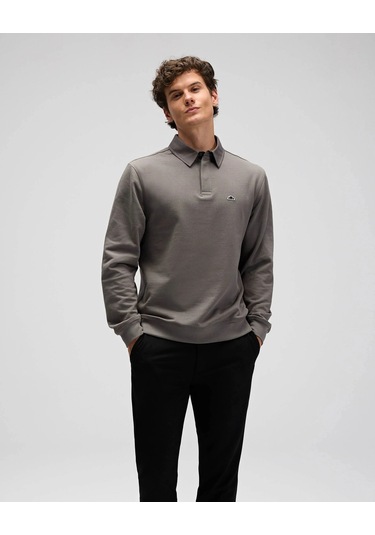 Ellesse Erkek Polo Sweatshirt Em607 Antrasit