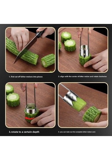 Fortunelane 304 Paslanmaz Çelik Meyve Sebze Çekirdek Çıkarıcı Elma Armut Çekirdek Kaldırıcı Ev Fırın Pratik Hafif Taşınabilir Mut