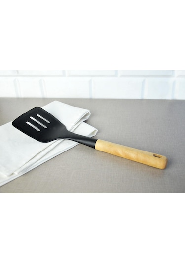 Nishev Küçük Ahşap Saplı Spatula Mutfak Aleti Nishev-x000053