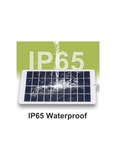 Reedark Beyaz Ip65 Su Geçirmez 4.5w 5v Usb Çıkışlı Polikristal Güneş Paneli - Dış Mekan Telefon Powerbank Şarj Cihazı, Eva Lamine, Dağcı Kanca İle