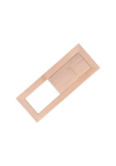 Tenfowee Sauna Odunlu Ayarlanabilir Havalandırma Izgarası - Buhar Odası Giriş/çıkış Akış Regülatörü, Dayanıklı Hemlok Malzeme