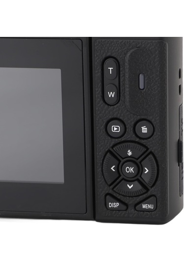 Çeşithane 75mp Hd Retro Dijital Kamera 18x Dijital Zoom, 3 Ekran, Autofocus, Gülümseme Algılama, Siyah