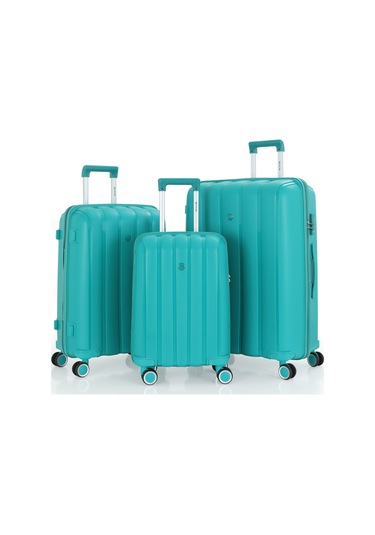 Mçs Üçlü Polipropilen Valiz Seti V305 S18y100033-set 00207 Cam Göbeği