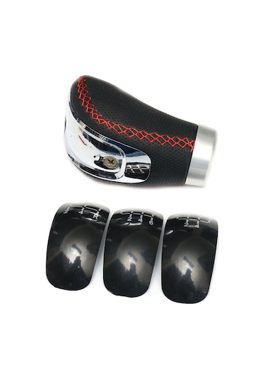 5 6 Hız Araba Manuel Vites Topuzu Değiştirme 8mm 10mm K9452 Siyah