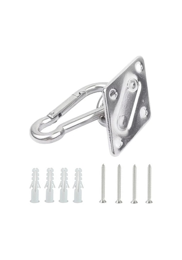 Novahub 2 Adet 8mm 316 Paslanmaz Çelik Tavan Kancası 2x Salıncak Askısı, Ağır Hizmet Kalitesi Çok Renkli