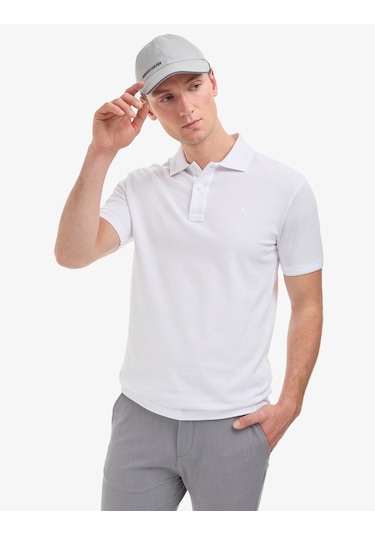 Pierre Cardin Erkek Beyaz Tişört Basic 50321128-vr013