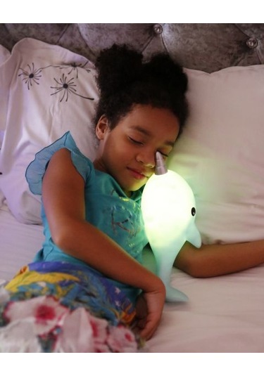 Dhınk Narwhal Mavi  Gece Lambası Çok Renkli