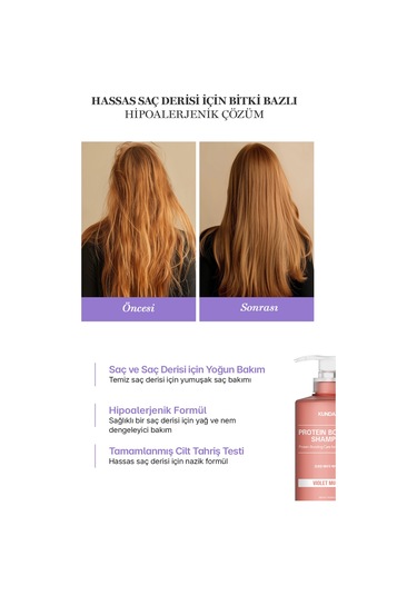 Kundal Violet Muguet Protein Kompleksi İçeren Onarıcı Bakım Şampuanı 500 ML