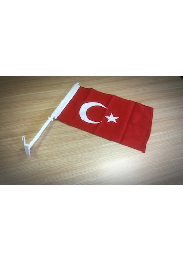 Elpaş 6 Adet Araç Oto Araba Camı Konvoy Bayrak Direği - 30X45 Cm