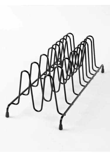 İlwi Kapaklar Ve Tabaklar İçin Metal Stand 159800848 Siyah