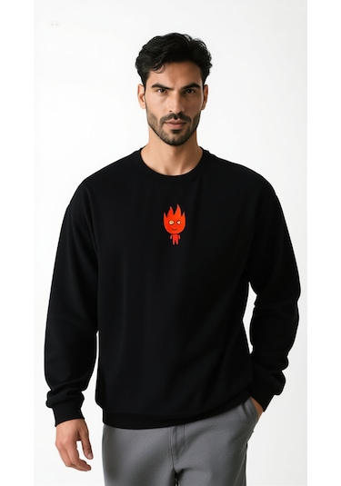 Ogc Ateş V Su Kombin Sweatshirt Siyah