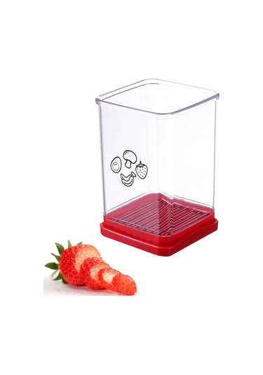 Meyve Dilimleyici, Çilek Dilimleyici, Sert Haşlanmış Yumurta İçin Paslanmaz Çelik Yumurta Dilimleyici 1 Parça