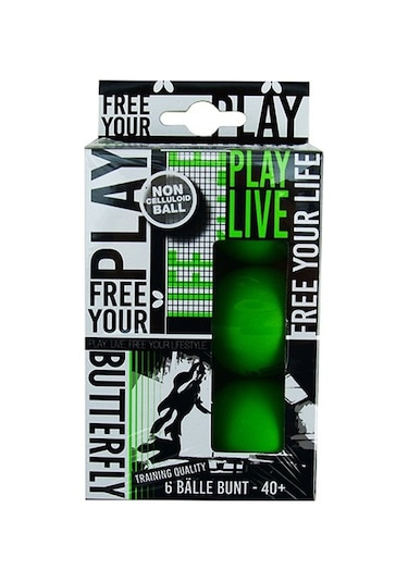 Butterfly 85215 Free Your Style 6'lı Antrenman Topu Yeşil