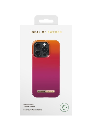 Fashion Case Apple Uyumlu iPhone 15 Pro Vibrant Ombre Renkli