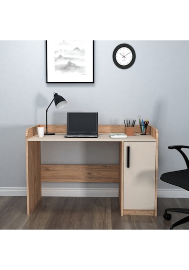 Arnetti Luses Çalışma Masası Atlantik Çam & Bej Atlantik Çam - Bej