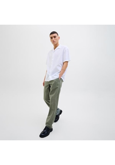Jack&jones Kane Summer Linen Blend Jogger Erkek Yeşil Pantolon