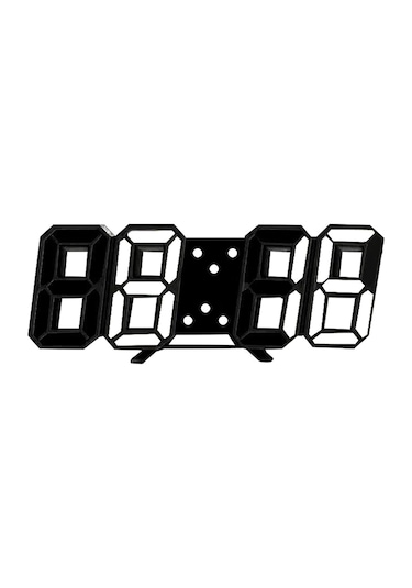 Xindoker Led Dijital Saat - Zaman/tarih/sıcaklık Gösterimi, 3d Ekran, Işıklık Ayarı, Duvar/sandalyeye Yerleştirilebilir, Modern Ev Ve Ofis Kullanıma Uygun ÇOk Renkli