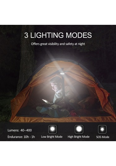 Monyee Dış Mekan Mini Hava Pompa, 3.5 Kpa Basınç, 180l/dk Akış Hızı Ve 400 Lumens Işık Fonksiyonu İle Abs Malzeme